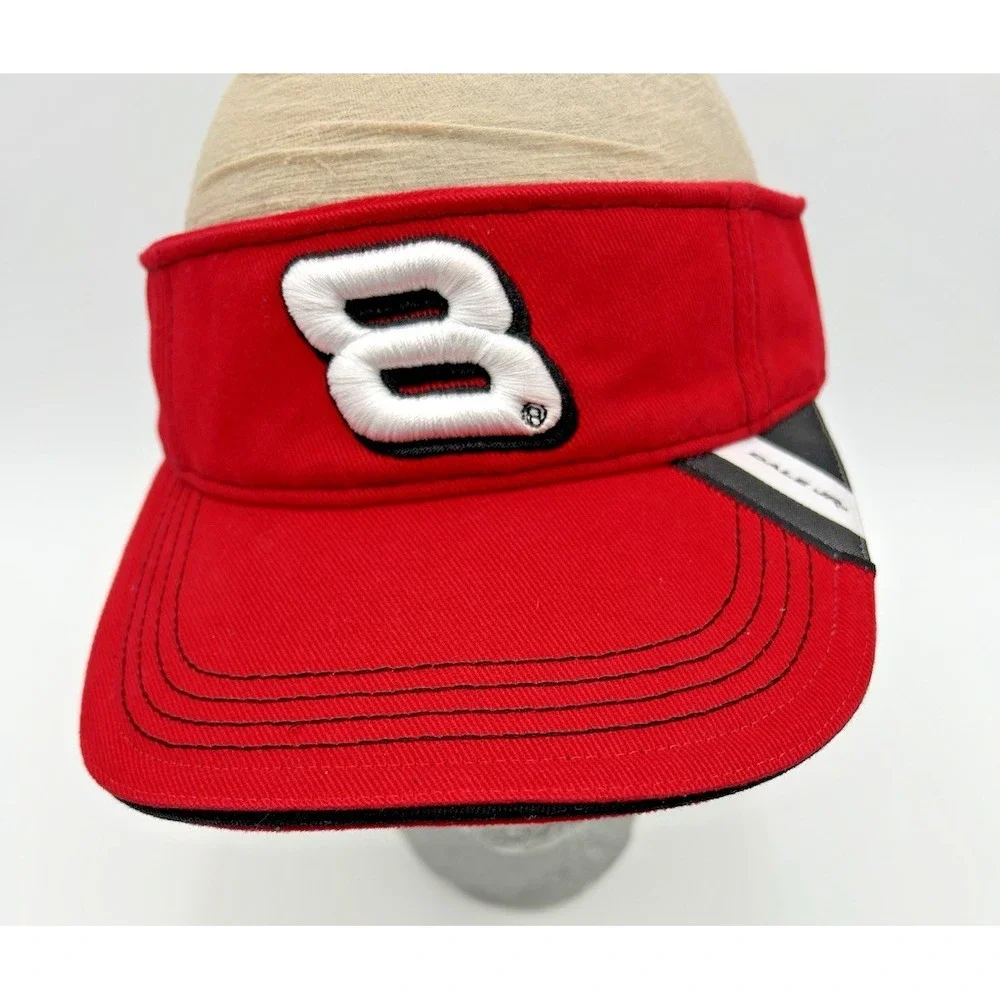 New Nascar Dale Earnhardt Jr Chase Authentics Red Visor Adult StrapBack NWT OSFM